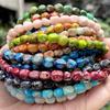 Irregular Emperor Stone Scattered Pearls Exquisite Square Spacer Beads  Jewelry Accessories