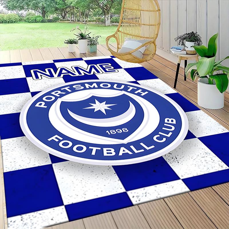 Custom Name AFC Bournemouth Crest Carpet Rug Customizable Soft Washable Anti-Slip Home Living Room Sofa Mats Personalized Rug. 0909223
