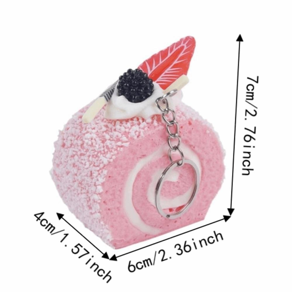 Anxiety Relief Fruit Cake Roll Squeezed Toy Super Soft Slow Rebound Fidget Toy for Kids Adults