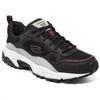 Skechers Men Synthetic Comfort Low Top Dad Shoes Black Grey 51706-BKGY