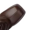 Women's high-heeled short boots autumn and winter new European and American style waterproof table thick heel solid color large size short boots