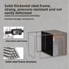 Large Transparent Clothes & Quilt Storage Box - Foldable Oxford Fabric Organizer with Zipper Lid, Space-Saving Household Storage