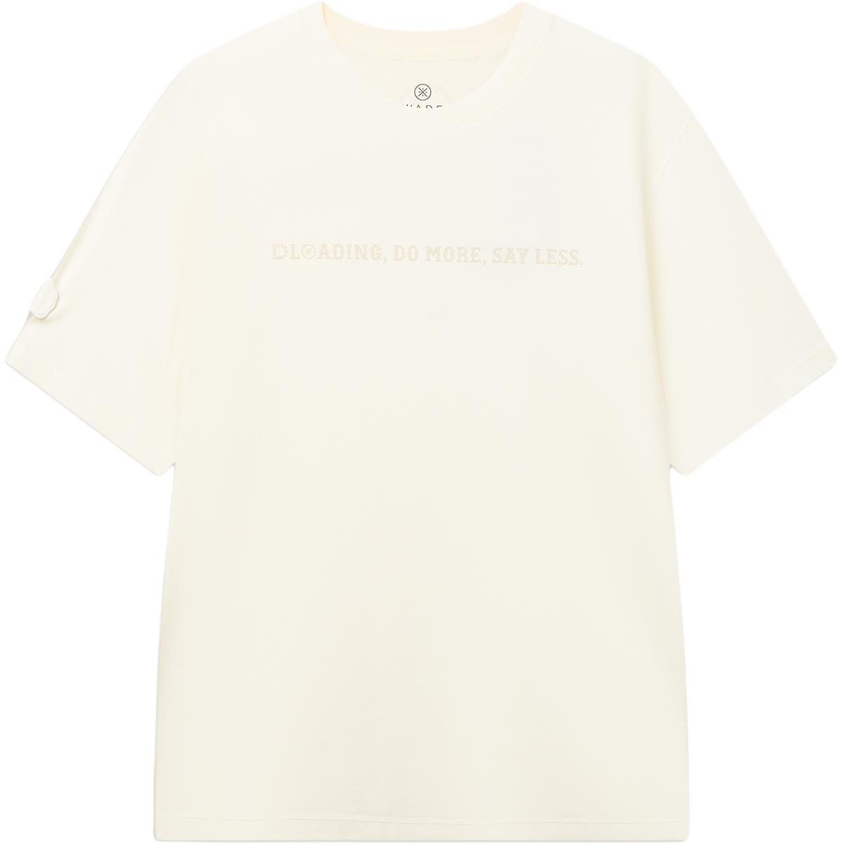 Li-Ning Wade Series Letter Round Neck Pullover Short Sleeve T-Shirt Men Tops AHSW393-1 S