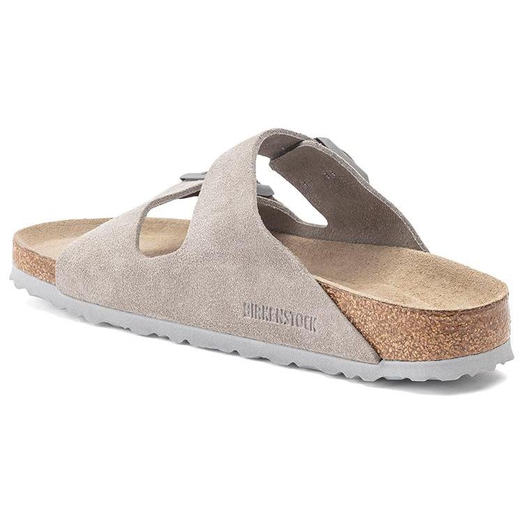 Birkenstock Arizona Soft Footbed Suede Leather 'Stone Coin' 1020507
