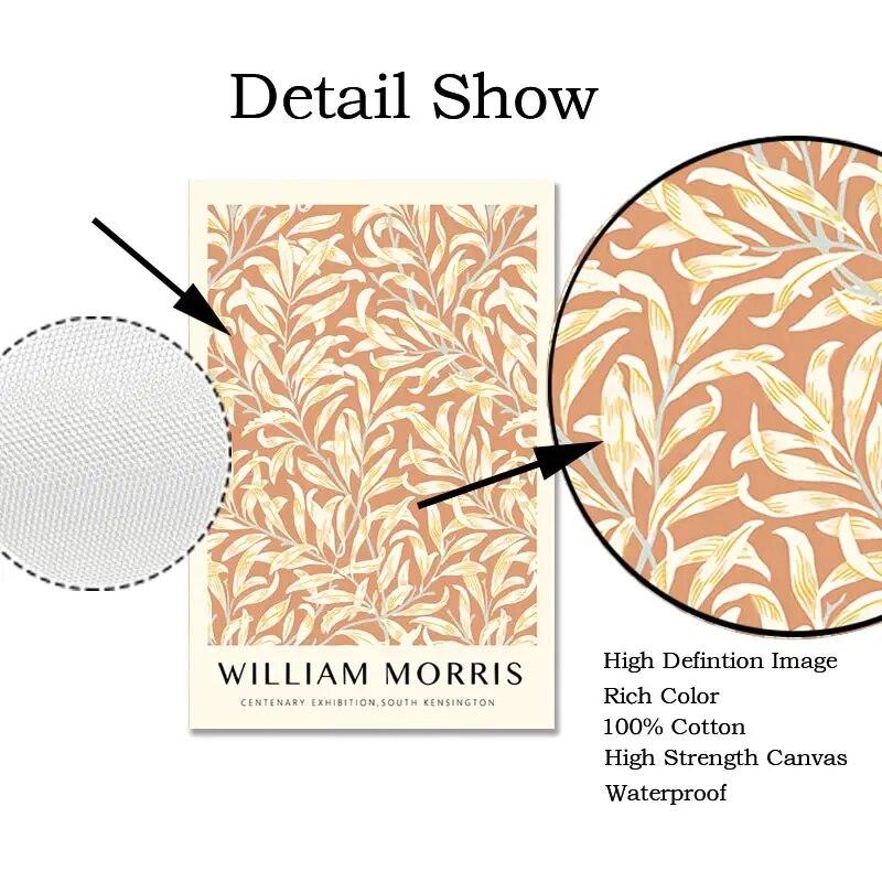 William Morris the Museum Art Exhibition Wall Art Canvas Painting Nordic Posters and Prints Wall Pictures for Living Room Decor