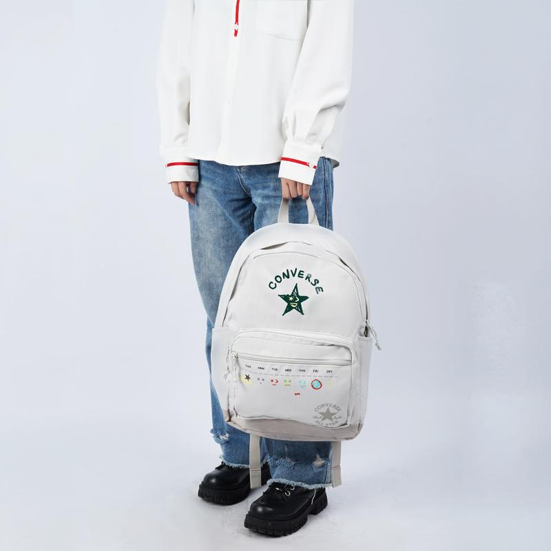 New Converse GO 2 Polyester Backpack Regular Unisex White 10024943-A01