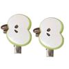 Pack of 2 Cartoon Apple Hair Clip Resin Hairpin Side Barrette for Girls Kids Daily Use Women Fashion Accessories