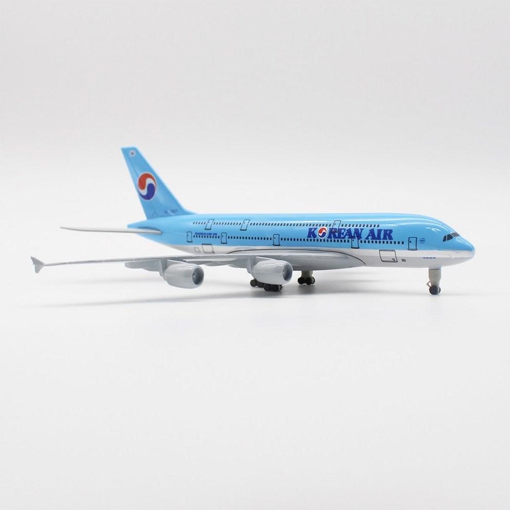 JJC Korean Air A380 Die-cast Model Airplane (1:300 Scale, 20cm) - Premium Collectible Aircraft Display