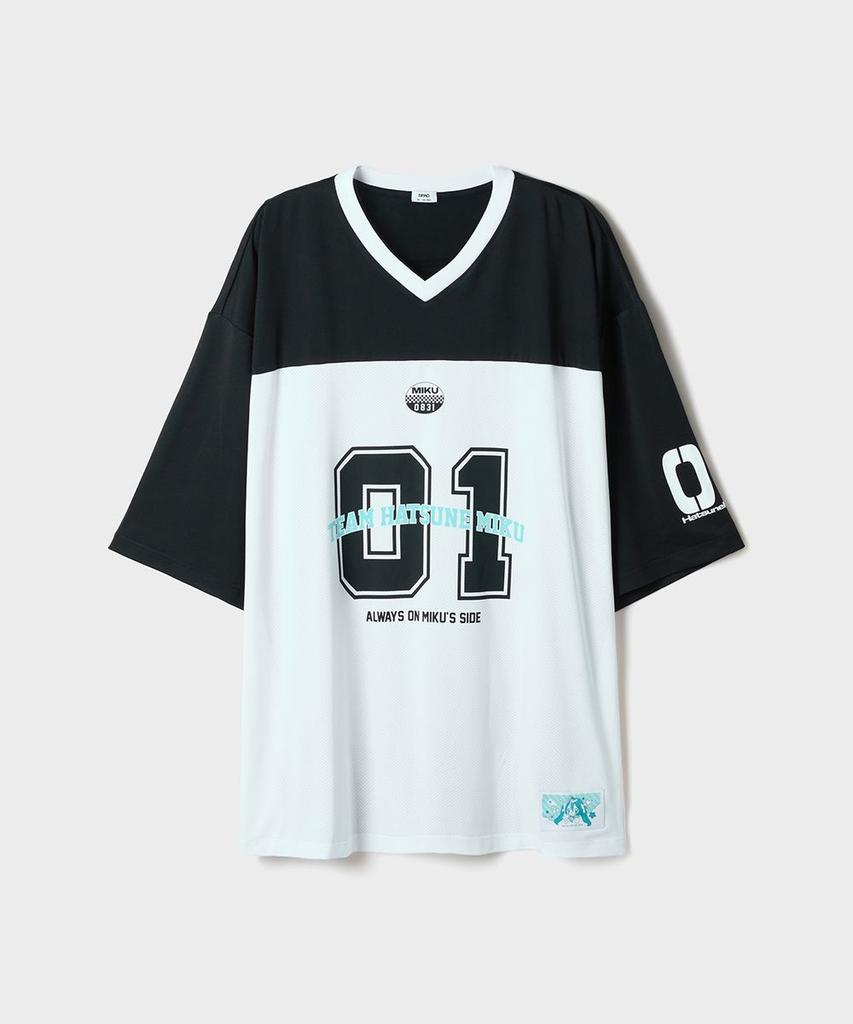 Seupao [Hatsune Miku] Football Jersey Short Sleeve T-Shirt (Black)_Sprlg37U16