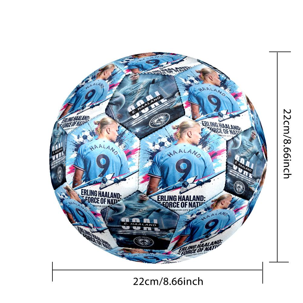 Haaland Soccer Force Size 5 Football Machinestitched Indooroutdoor Universal Football Soccer Accessory
