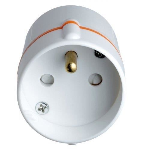 Adaptateur de voyage - Go Travel - Blanc - Pour prises américaines - Intérieur - Rectangulaire