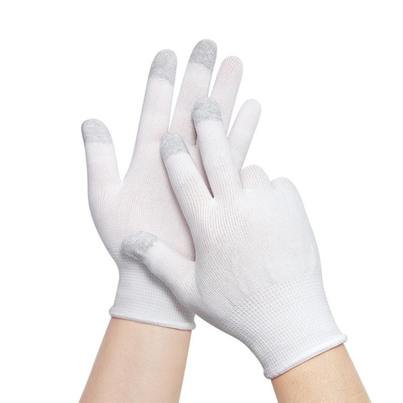 Ergonomic Breathable Sensitive Touch Display Gaming Gloves For Smartphones Lightweight Nylon Material All Hand Size 2pcs