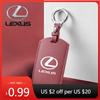 Interior Stickers Leather Car Card Remote Control Key Case Cover Protect Holder Shell For F Sport ES LM GS IS NX RX LX LS