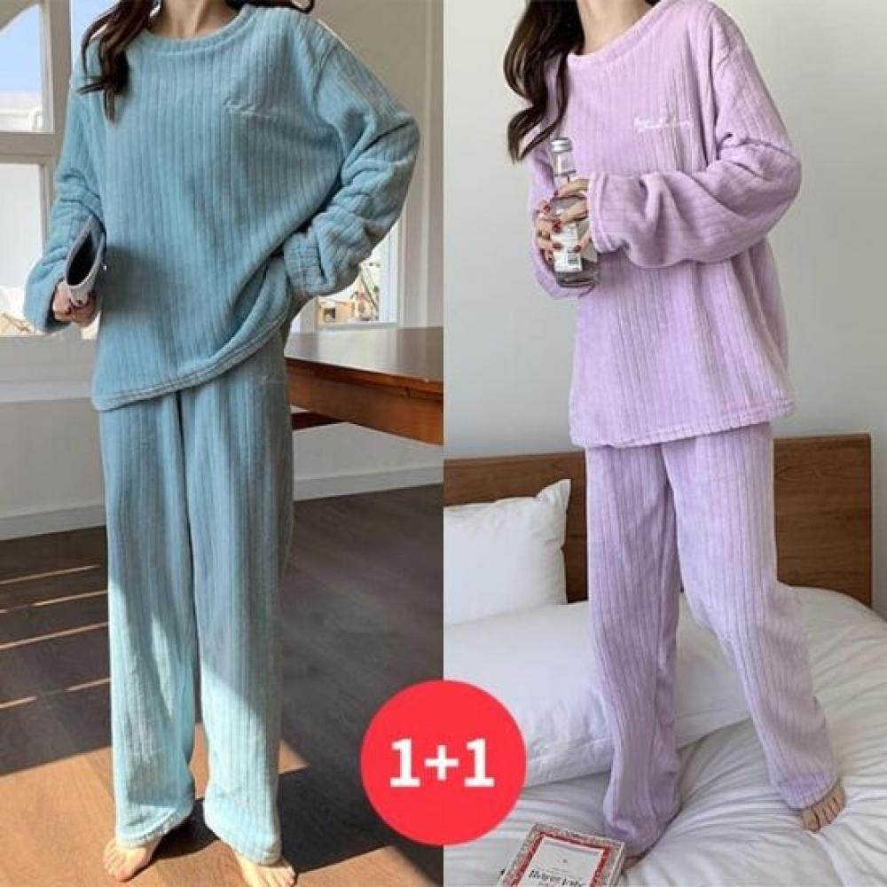 Navava Women Microfiber Long Sleeve Pajama Set Nt3131