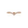 & Co.. Tiffany Soleste V-förmiger Diamant 18K Roségold Ring Damenringe GRP10141