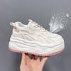 Inner height increase women's autumn new thick-soled white shoes casual shoes low-top breathable sports women's shoes