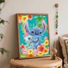 Disney Stitch Lilo and Scrump oil painting painting art handmade diy painting home decoration gift