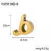 CARLIDANA Stainless Steel Gold PVD Plated DIY Lower Case 7mm Letter Alphabet Initial Charm Pendant Accessories Jewelry Fitting