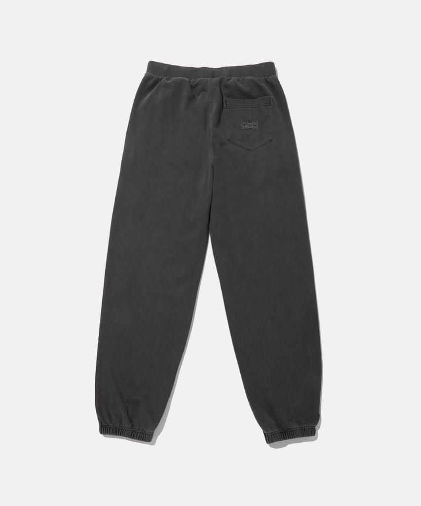 Reebok Garment-Dyed Relaxed Fit Wide Jogger Pants - Black
