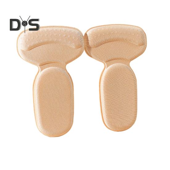 

1 пара амортизирующих стелек для регулировки каблука, удобных стелек для регулировки размера обуви, адаптер для обуви на высоком каблуке для различных типов обуви бежевый