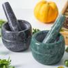 Natural Stone Durable Mortar Pestle Set Pepper Mill Garlic Crusher Pugging Pot Herbs Spice Grinder Powder Mill Kitchen
