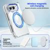 360 Rotating Magnetic Kickstand Skin Feel Clear Case for IPhone Ultra 18 Fold Wide Shockproof for Magsafe Metal Button Cover