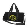 Powerhouse Gym Aufdruck Runde Reise-Duffeltasche Weekender Übernacht-Handtasche Tragbar Wasserdichte Gepäck-Tragetasche für Yoga Fitnessstudio Sport