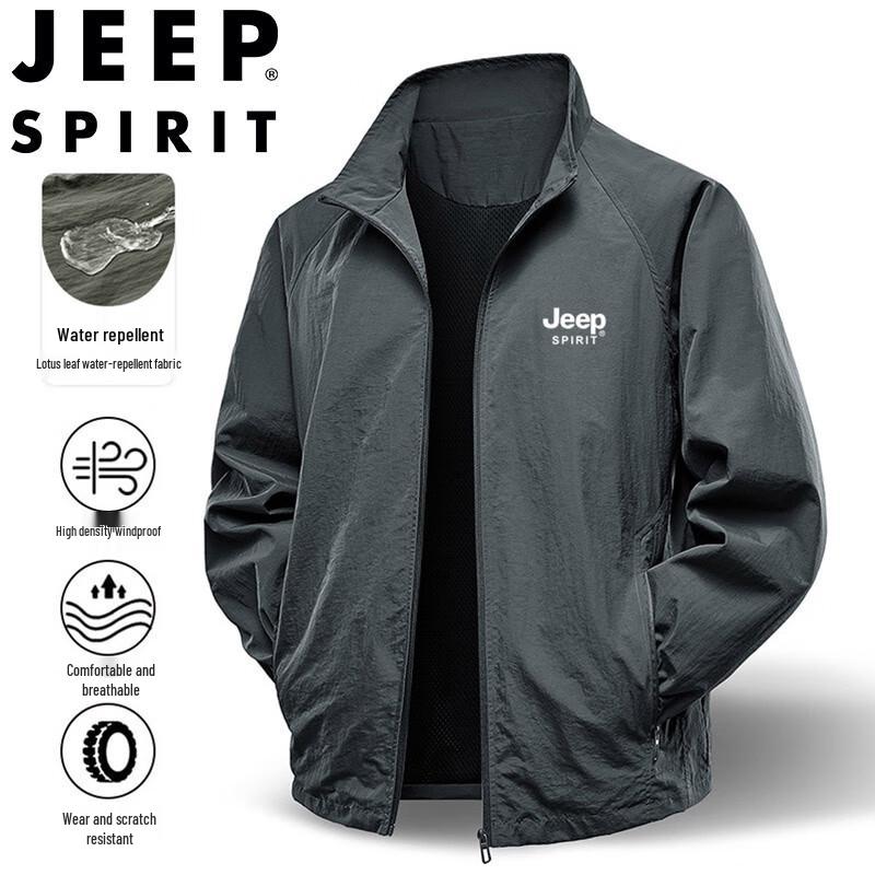 JEEP SPIRIT Men s Casual Lapel Jacket 2XL