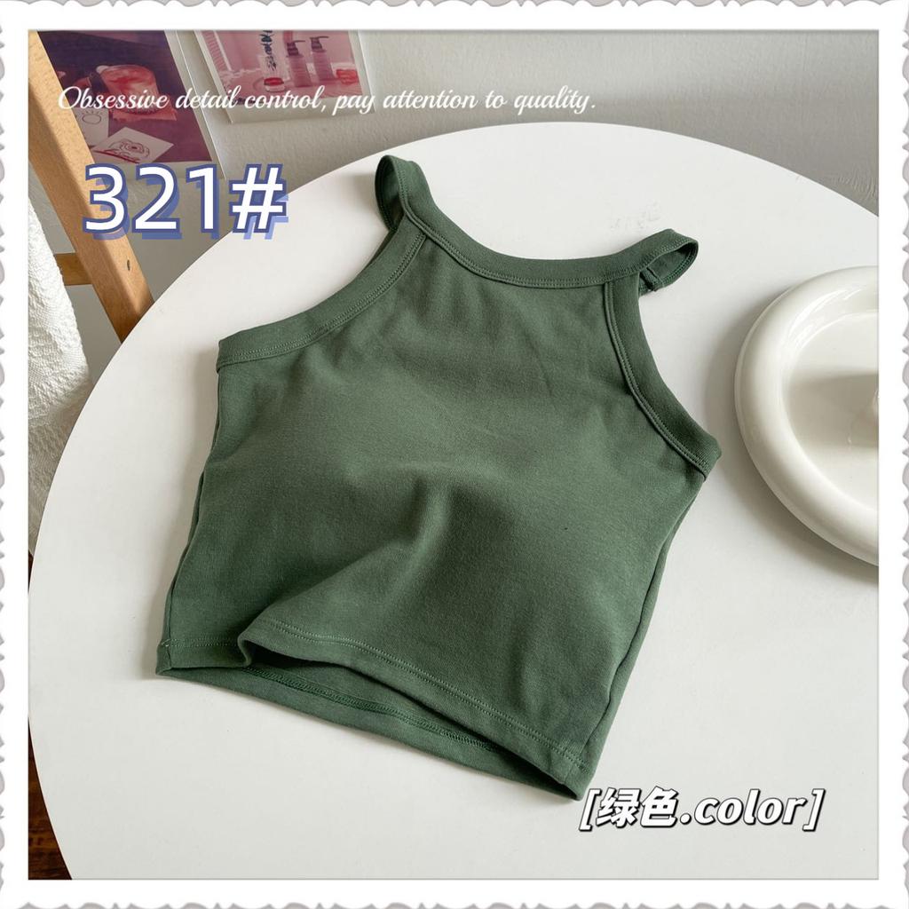 Strap Vest for Spring and Summer, Pure Cotton Back with Chest Cushion, Worn As A Base Layer, Sports Chest Wrap and Strapless Top for Women