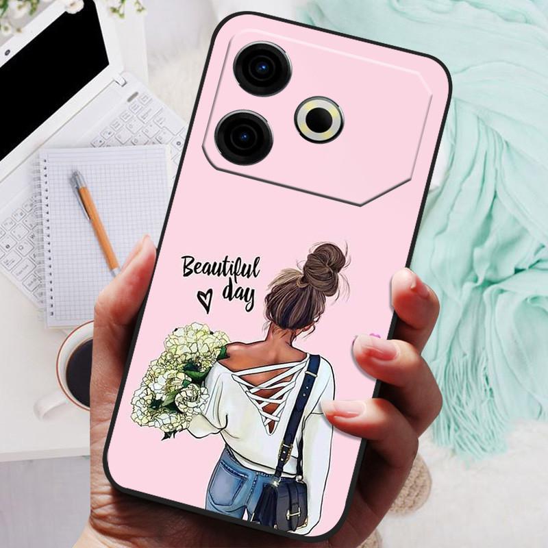 Für Tecno Pova 6 Neo Hülle Pova6 Neo Luxus Handy Silikon Rückseite Für Tecno Pova 6 Neo Hüllen Pova 6Neo Schutzhülle Capas