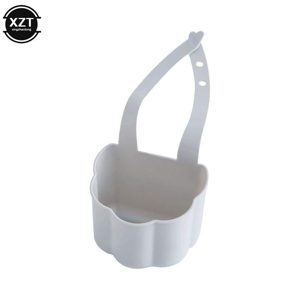 

Kitchen Organizer Portable Hanging Drain Basket Soap Sponge Drain Rack Sink Shelf Dish Drainer Kitchen Gadget Kitchen Accessory сірий