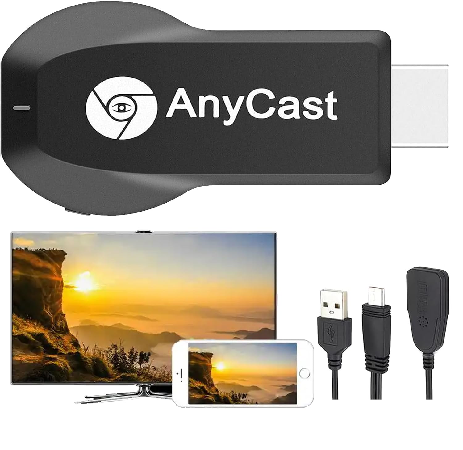 

HDMI Mirror Cast Новейший Улучшенный 4K HD 1080p Переключение Режимов Беспроводной Смартфон Anycast Беспроводное Зеркалирование Смотрите Экран Телефона на Телевизоре Транслируйте