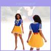 Elegant Halloween Snow White Dress Cosplay Costume For Adults With Accessories