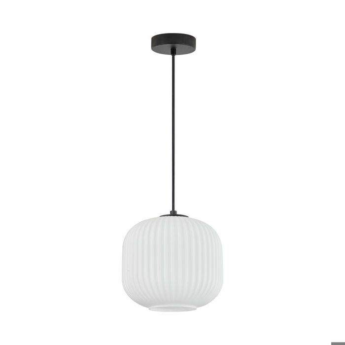 Decorative Suspension - BRAYTRON - BV01-00090 - Opal/Black - 1xE27 - 23W - Indoor