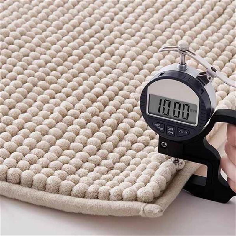 Chenille Bath Mat Super Soft Absorbent  Extra Dense Non-Slip Bathroom Rug Doormat