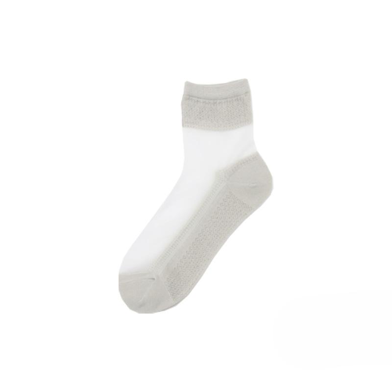 Women's Spring and Summer New Thin Patterned Glass Fiber Vintage Crystal Stockings