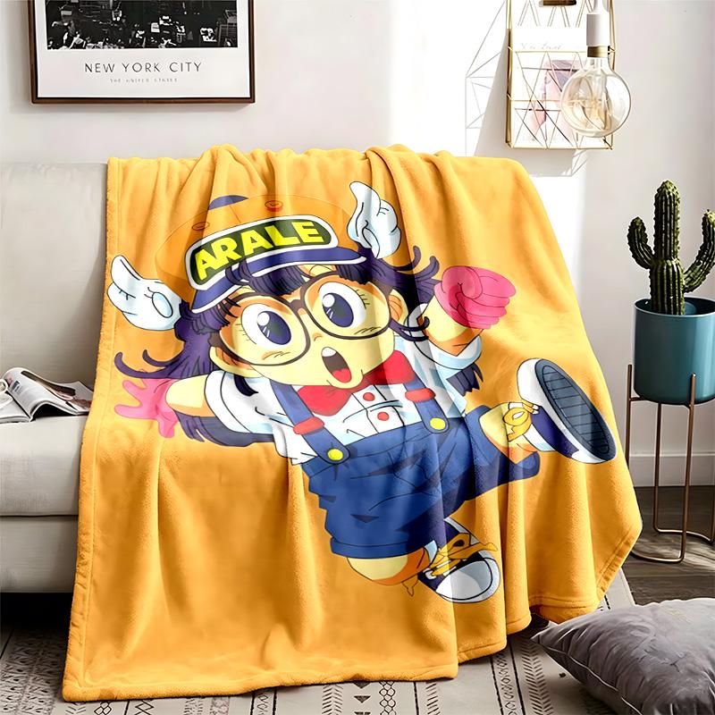 Arale Theme Blanket Suitable For The Sofa Camping And Travel Made Of Soft Flannel Material An Ideal Gift For Occasions Such As Birthday