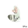 5pcs Acrylic Wedding Party Gift Love You Cupcake Topper Birthday Heart-shape Gold Dessert Decoration Cake Topper
