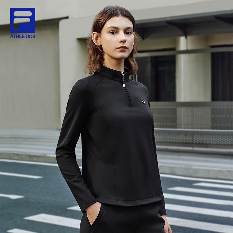 FILA Women's Fleece Half-Zip Training Long-Sleeve Top