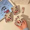 Anime Crayon Shin Chan Handheld Mirror Foldable Mirror Comb Makeup Cute Portable Holiday Girls Cosmetic Mirror Christmas Gifts