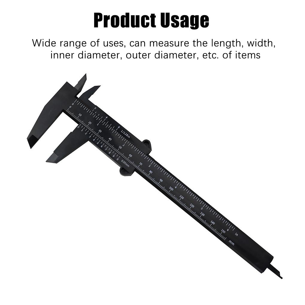 150mm Sliding Vernier Caliper Mini Measurement Gauge Dual Scale Accurate Measuring Tool for Students Experiment
