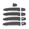 For Toyota Highlander Kluger XU40 2008 2009 2010 2011 2012 2013 ABS Chrome Carbon Black DOOR HANDLE COVER TRIM CAR ACCESSORIES