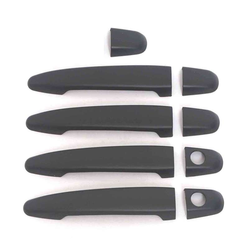 For Toyota Highlander Kluger XU40 2008 2009 2010 2011 2012 2013 ABS Chrome Carbon Black DOOR HANDLE COVER TRIM CAR ACCESSORIES