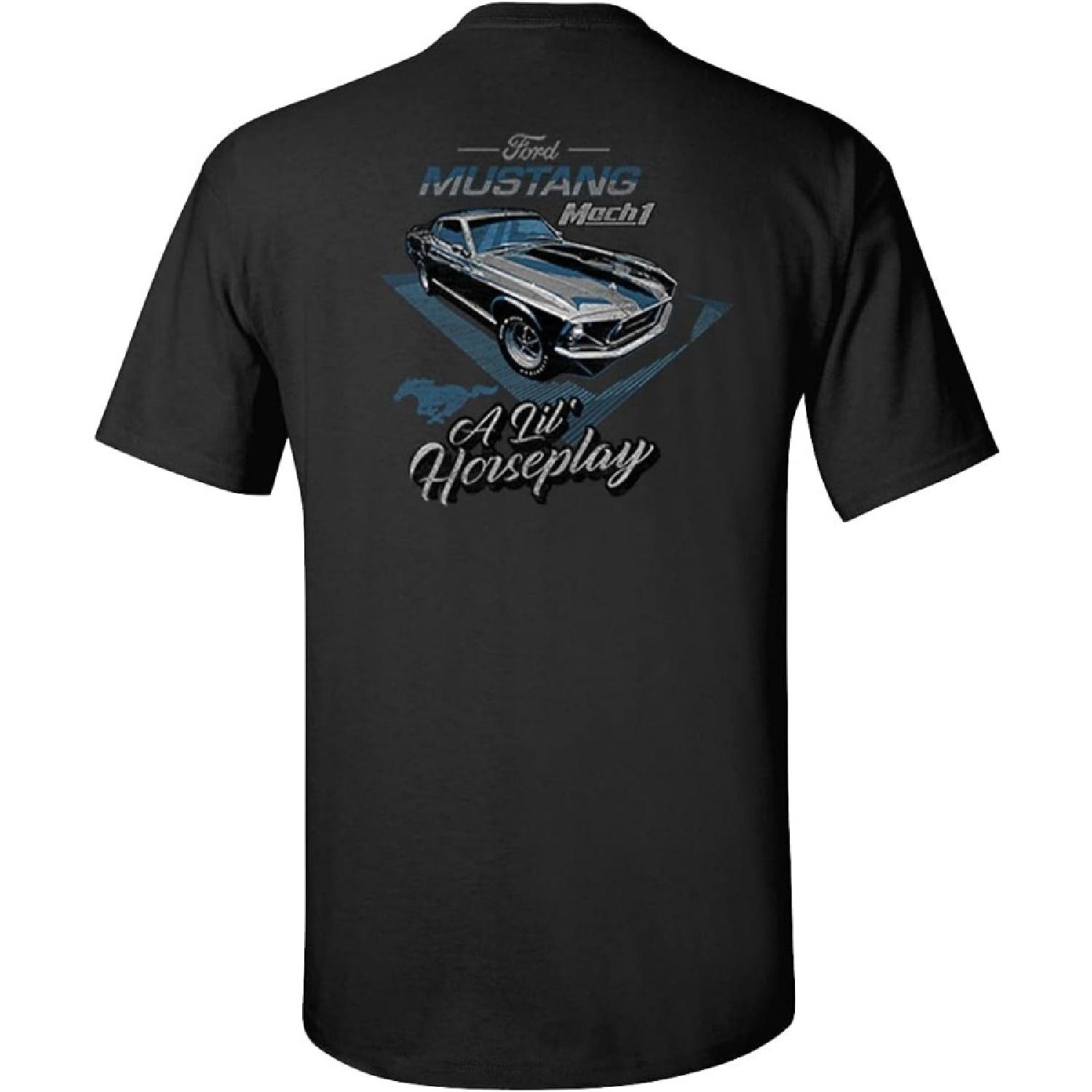 Ford Mustang A Lil  Horseplay Mach 1 Car Adult Unisex Short Sleeve T-Shirt S