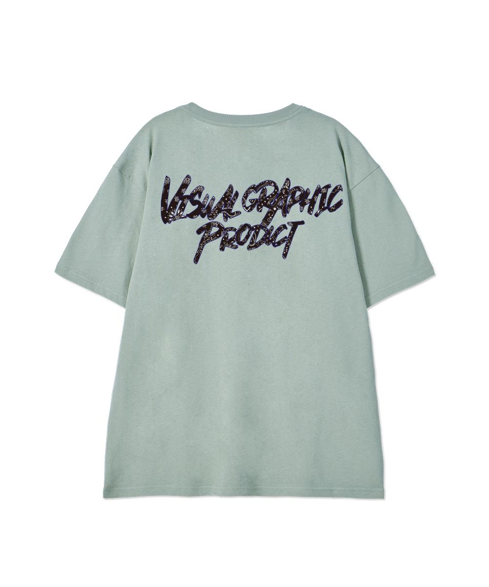 Biel Paisley Graffiti Logo Short Sleeve T-Shirt Mint M