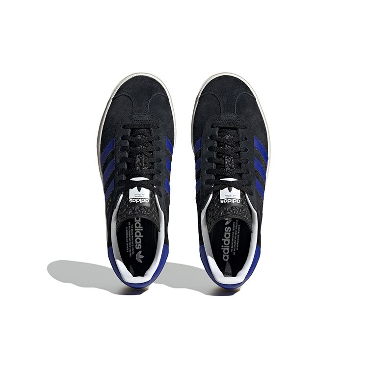 Adidas  Gazelle Bold Black Lucid Blue Women Sneakers Core-Black Gold-Metallic HQ4408