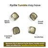 Original Pyrite Tumble Stone - Natural Energised Golden Pyrite Crystal Stones Tumble for Money Manifestation, Healing, Willpower, Vastu, and Busi