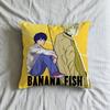 Bbanana Fish Anime Cushion Cover Inches Farmhouse Decor Home Throw Pillow Covers For Couch Decorations
