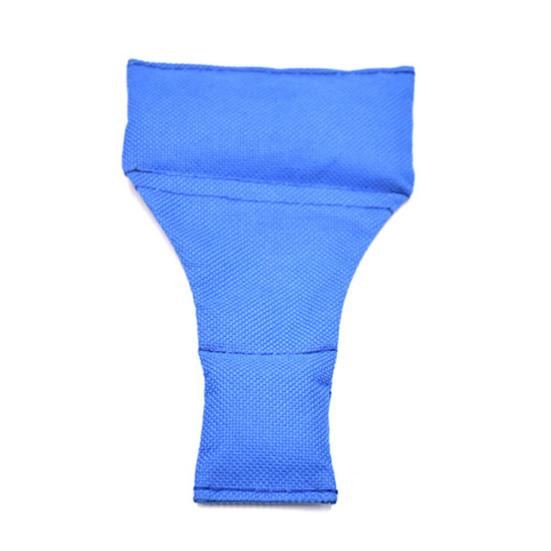 1/2 stk Fotballdommer bønnebag Dommer Kast ned Enkelsidig langhals blå nylon bønnepose for rugby fotballspill Dommertilbehør