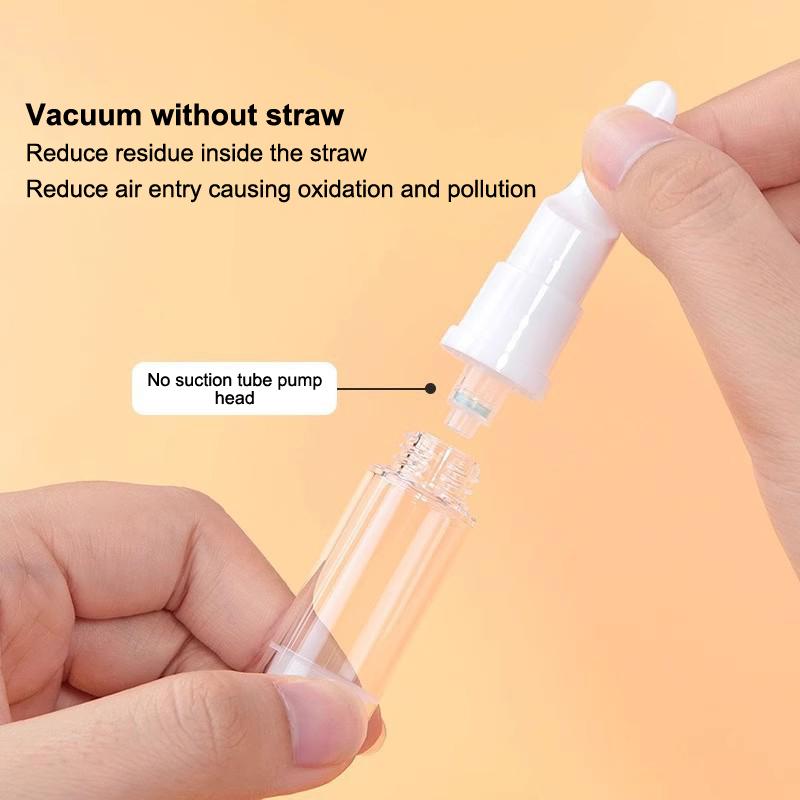 5/10/15Ml Clear Foundation Dispenser Bottle Portable Travel Essence Sample Container Airless Vacuum Eye Gel Cream Empty Tubes